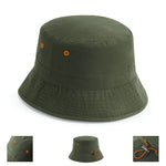 Fra 10 stk. | Recycled Polyester Bucket Hat med logo brodering | 4 Farver