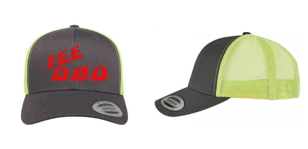 Yupoong - Trucker 6 Panel - Snapback - Charcoal/Neon Green