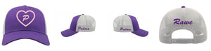 Atlantis - Rapper Cotton Cap - Trucker/Snapback - Purple/White