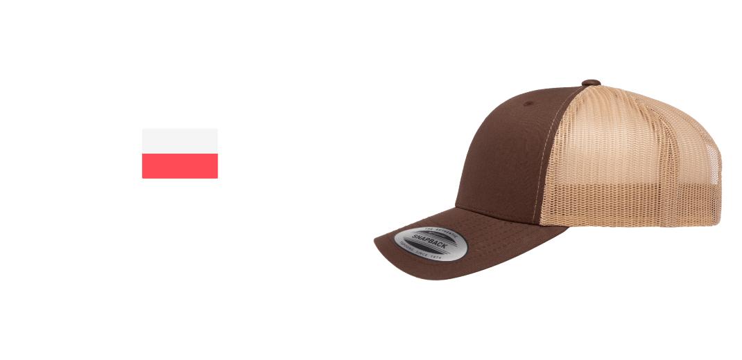 Yupoong - Trucker 6 Panel - Snapback - Brown/Khaki