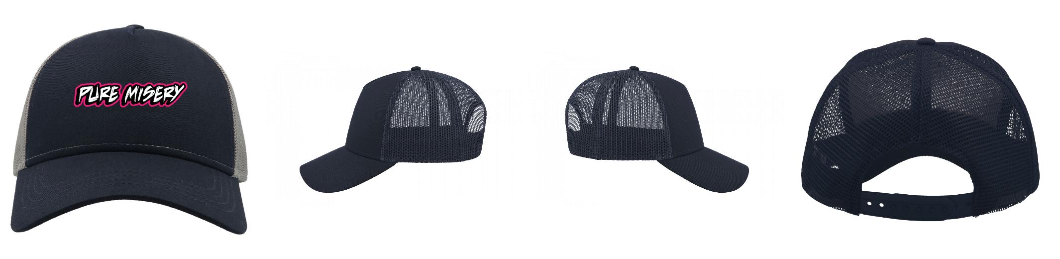 Atlantis - Rapper Cotton Cap - Trucker/Snapback - Navy/Navy