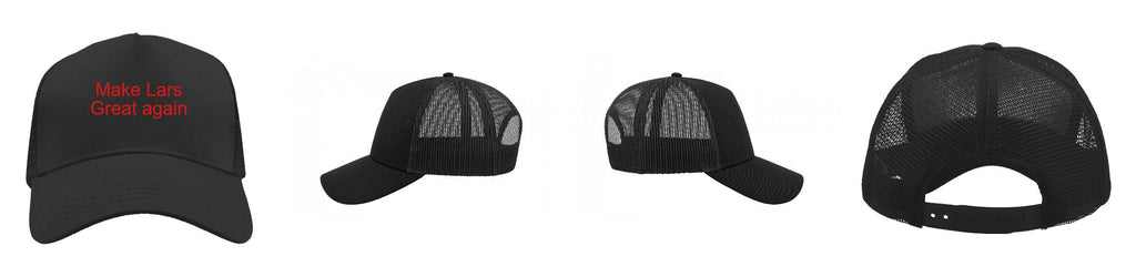 Atlantis - Rapper Cotton Cap - Trucker/Snapback - Black/Black