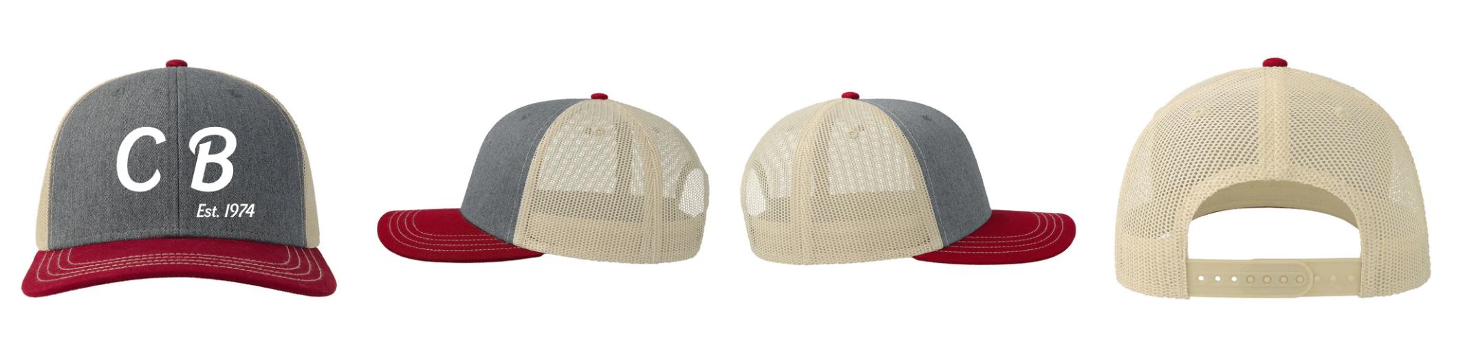 Atlantis - Sonic Cap - Trucker/Snapback - Grey/Cardinal Red/Beige