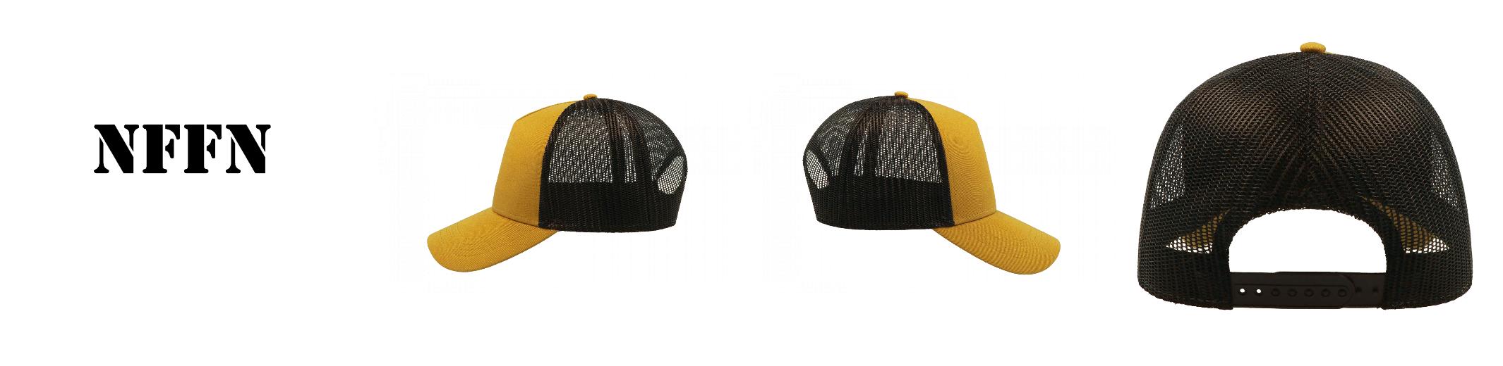 Atlantis - Rapper Cotton Cap - Trucker/Snapback - Mustard/Black