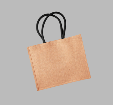 Westford Mill - Jute Classic Shopper - Jute Shopper - WM407 - Med Eget Logo