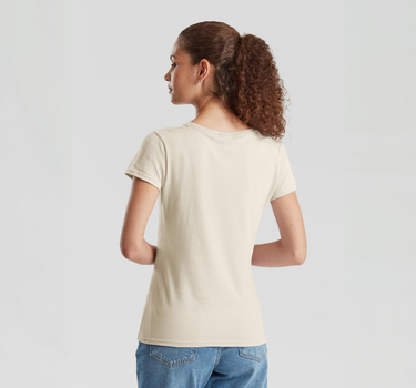 Fruit of the Loom - Ladies Iconic 195 T - T-Shirt Med Eget Logo - F186