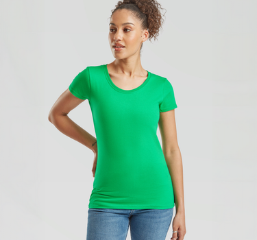 Fruit of the Loom - Ladies Iconic 195 T - T-Shirt Med Eget Logo - F186