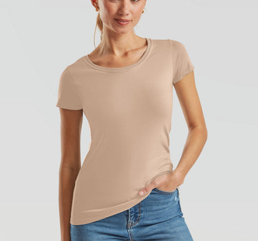 Fruit of the Loom - Ladies Iconic 195 T - T-Shirt Med Eget Logo - F186