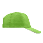 Myrtle Beach 5 Panel Promo Sandwich Cap Adjustable Lime Green White Grøn Hvid MB6552