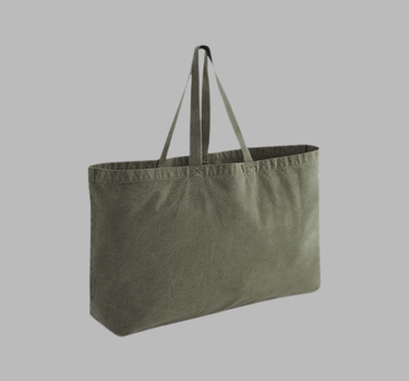 Westford Mill -  Garment Dyed Oversized Tote Bag - Skuldertaske / Shopper - WM348 - Med Eget Logo