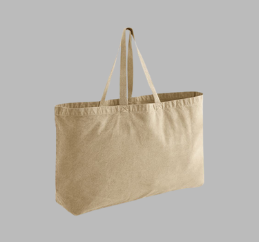 Westford Mill -  Garment Dyed Oversized Tote Bag - Skuldertaske / Shopper - WM348 - Med Eget Logo