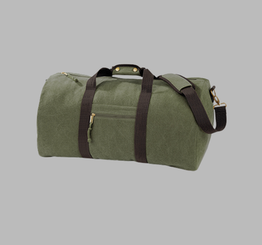 Quadra - Vintage Canvas Holdall -  Rejsetaske - QD613 - Med Eget Logo