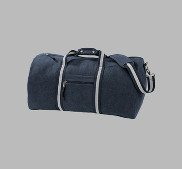 Quadra - Vintage Canvas Holdall -  Rejsetaske - QD613 - Med Eget Logo