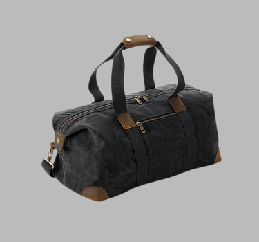 Quadra - Heritage Waxed Canvas Holdall - Rejsetaske - QD650 - Med Eget Logo
