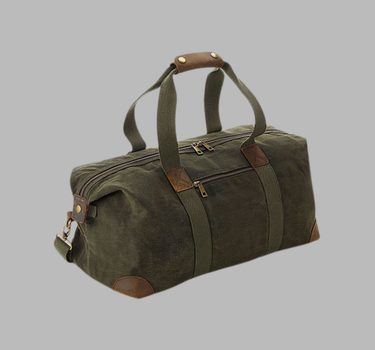 Quadra - Heritage Waxed Canvas Holdall - Rejsetaske - QD650 - Med Eget Logo
