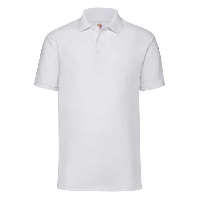 Fruit of the Loom Piqué Polo T-Shirt White Hvid F502