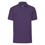 Fruit of the Loom Piqué Polo T-Shirt Purple Lilla F502