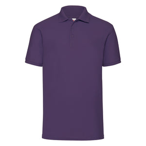 Fruit of the Loom Piqué Polo T-Shirt Purple Lilla F502