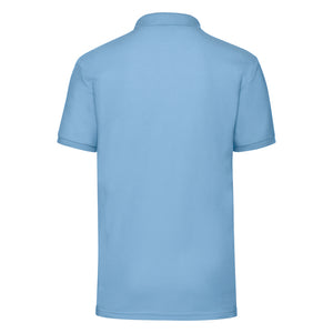 Fruit of the Loom Piqué Polo T-Shirt Sky Blue Blå F502