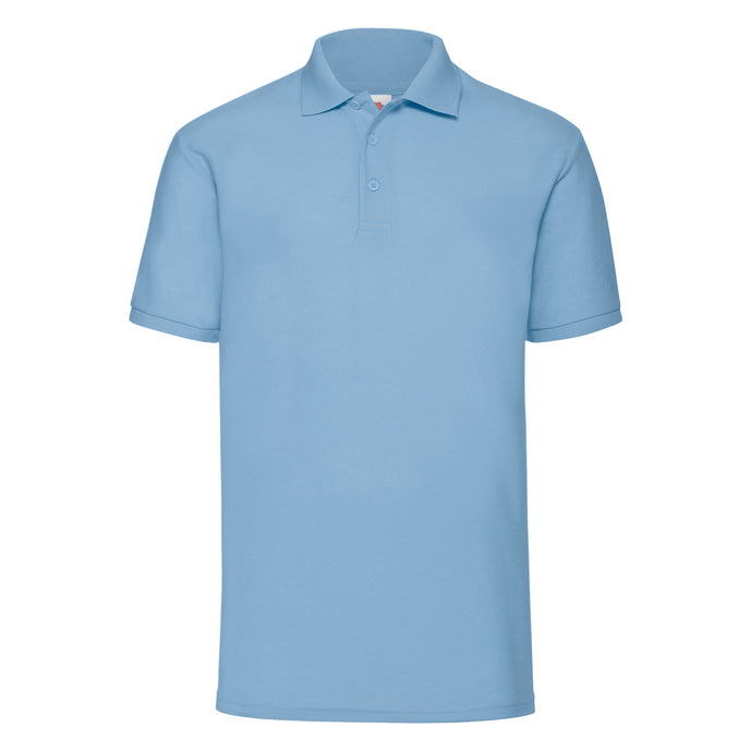 Fruit of the Loom Piqué Polo T-Shirt Sky Blue Blå F502