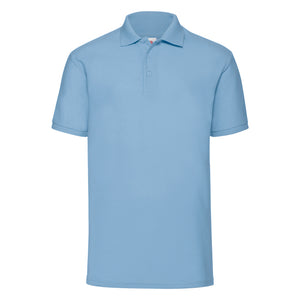 Fruit of the Loom Piqué Polo T-Shirt Sky Blue Blå F502