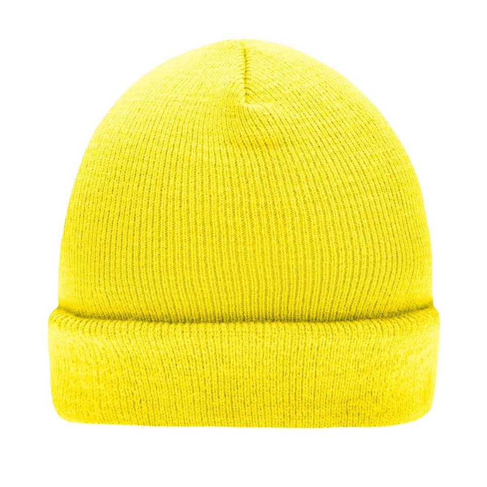 Myrtel Beach Knitted Beanie Yellow Gul 7500