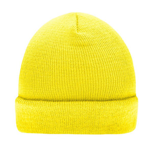 Myrtel Beach Knitted Beanie Yellow Gul 7500