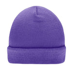 Myrtel Beach Knitted Beanie Dark Purple Lilla 7500