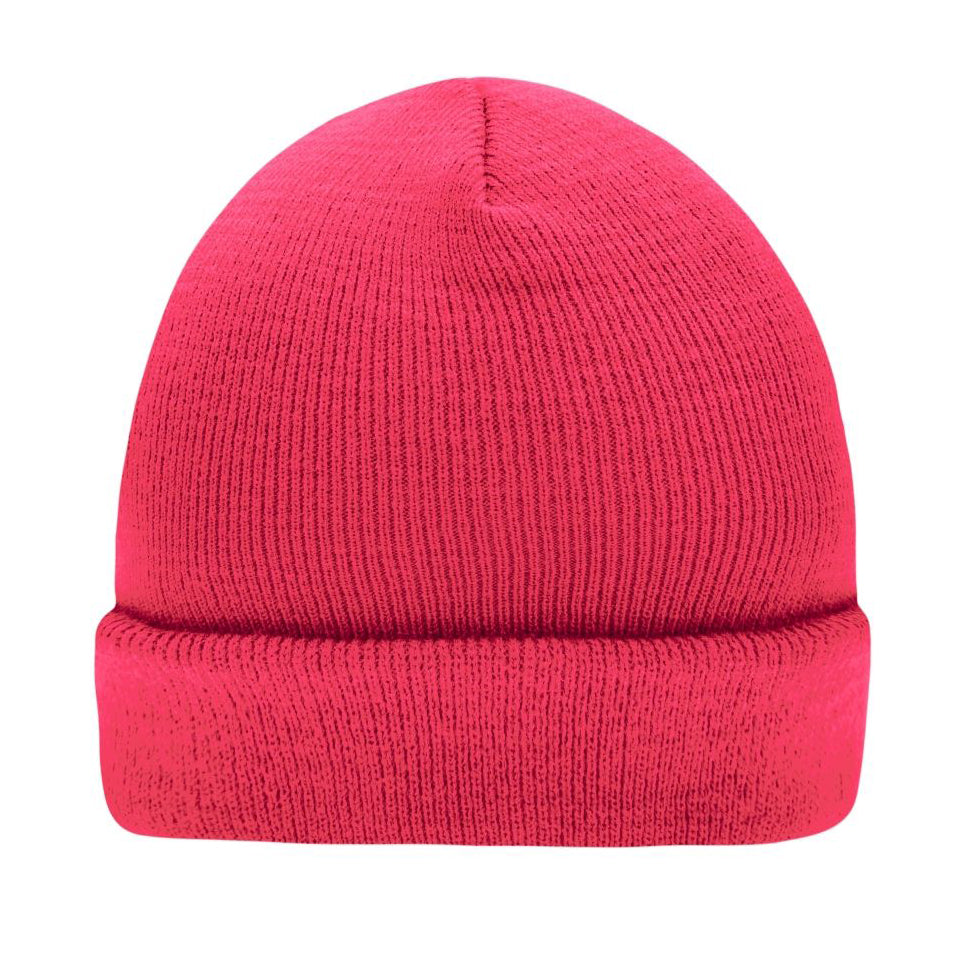 Myrtel Beach Knitted Beanie Bright Pink Lyserød 7500