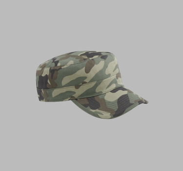 Beechfield - Camo Army Cap - Justerbar Kasket - CB33 - Med Eget Logo
