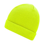 Myrtel Beach Knitted Beanie Bright Yellow Gul 7500