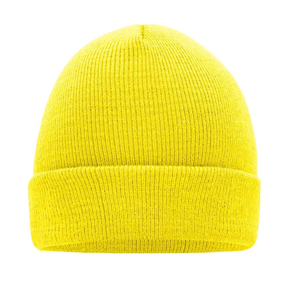 Myrtel Beach Knitted Beanie Yellow Gul 7500