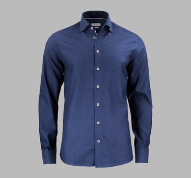 J.Harvest & Frost - PB49 Jacquard Regular - Langærmet Skjorte - 2904901