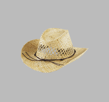 Beechfield - Straw Cowboy Hat - Stråhat - CB735