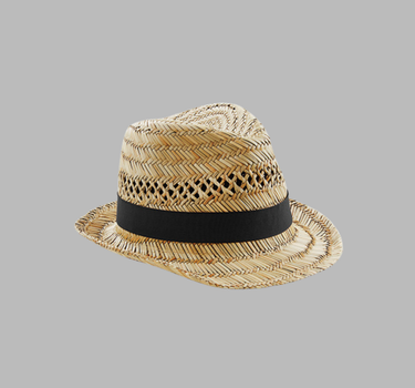Beechfield - Straw Summer Trilby - Stråhat - CB730