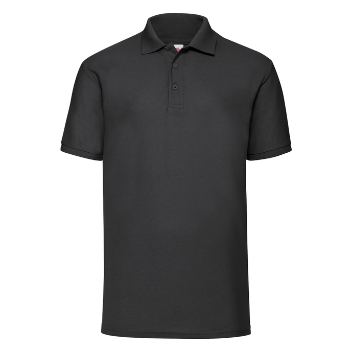 Fruit of the Loom - Piqué Polo - T-Shirt - Black