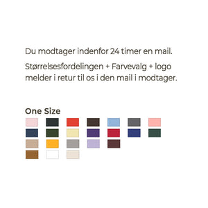 Fra 10 stk. | Fold up beanie med logo brodering | 22 Farver