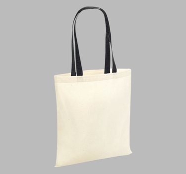 Westford Mill - Bag for Life Contrast Handles - Mulepose - WM101C - Med Eget Logo