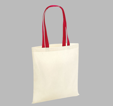 Westford Mill - Bag for Life Contrast Handles - Mulepose - WM101C - Med Eget Logo