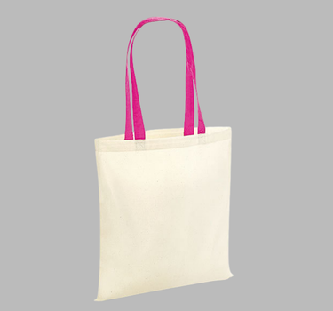 Westford Mill - Bag for Life Contrast Handles - Mulepose - WM101C - Med Eget Logo