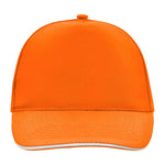 Myrtle Beach 5 Panel Promo Sandwich Cap Adjustable Orange White Hvid MB6552