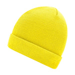 Myrtel Beach Knitted Beanie Yellow Gul 7500