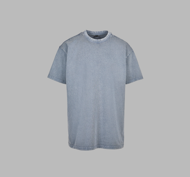 Build Your Brand - Acid Washed Heavy Oversize Tee - T-shirt - BY189 - Med Eget Logo