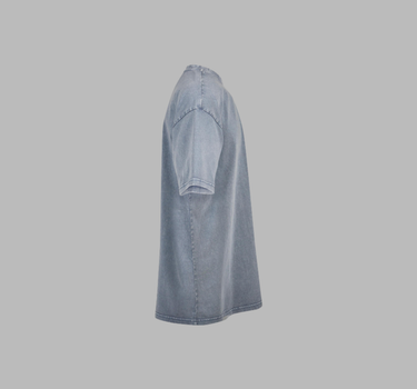 Build Your Brand - Acid Washed Heavy Oversize Tee - T-shirt - BY189 - Med Eget Logo