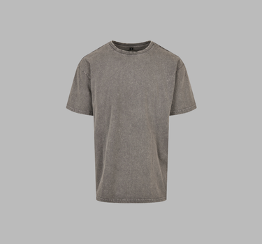 Build Your Brand - Acid Washed Heavy Oversize Tee - T-shirt - BY189 - Med Eget Logo