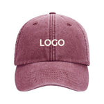 Fra 10 stk. | Low Profile Vintage Cap med logo brodering | 17 Farver