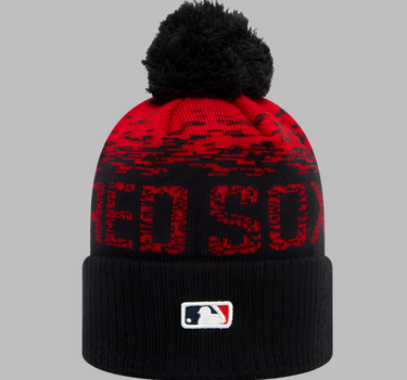 New Era MLB Boston Red Sox Bobble Sport Beanie Pom Hue Dark Navy Red Blå Rød 80536113