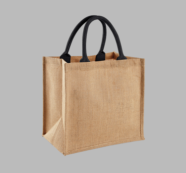 Westford Mill - Jute Midi Shopper - Jute Mulepose - WM413 - Med Eget Logo