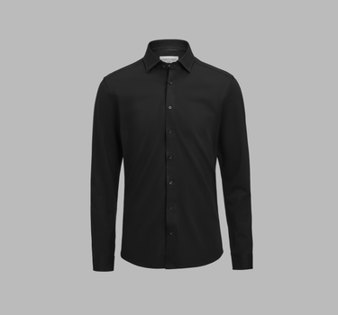 J.Harvest & Frost - IB135 Pique Knit Slim - Langærmet - 2913502