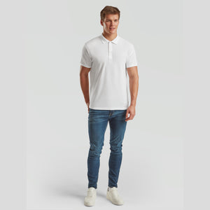 Fruit of the Loom - Piqué Polo - T-Shirt - White